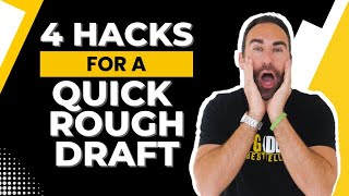 4 Hacks To Write Your Rough Draft