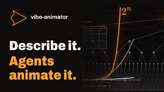 vibe-animator: describe a video, Claude Code agents make it (trailer)