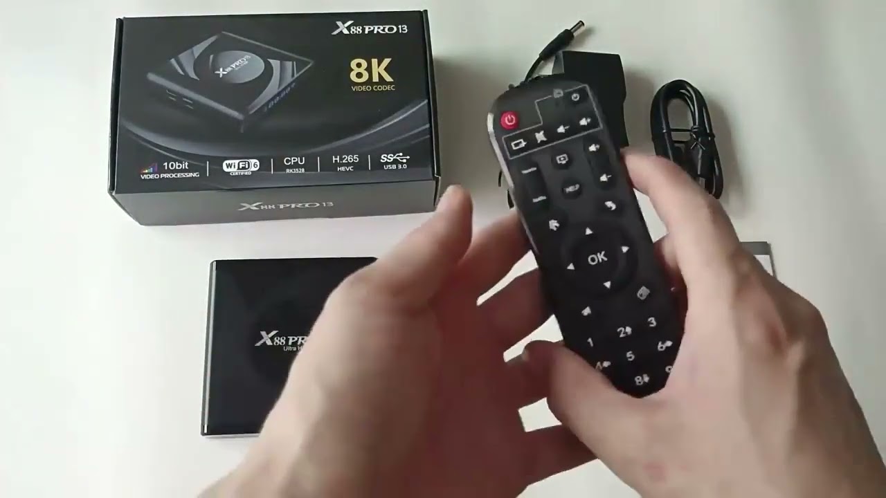 X88 Pro 13 Android Smart TV Box with Remote Control, RK3528
