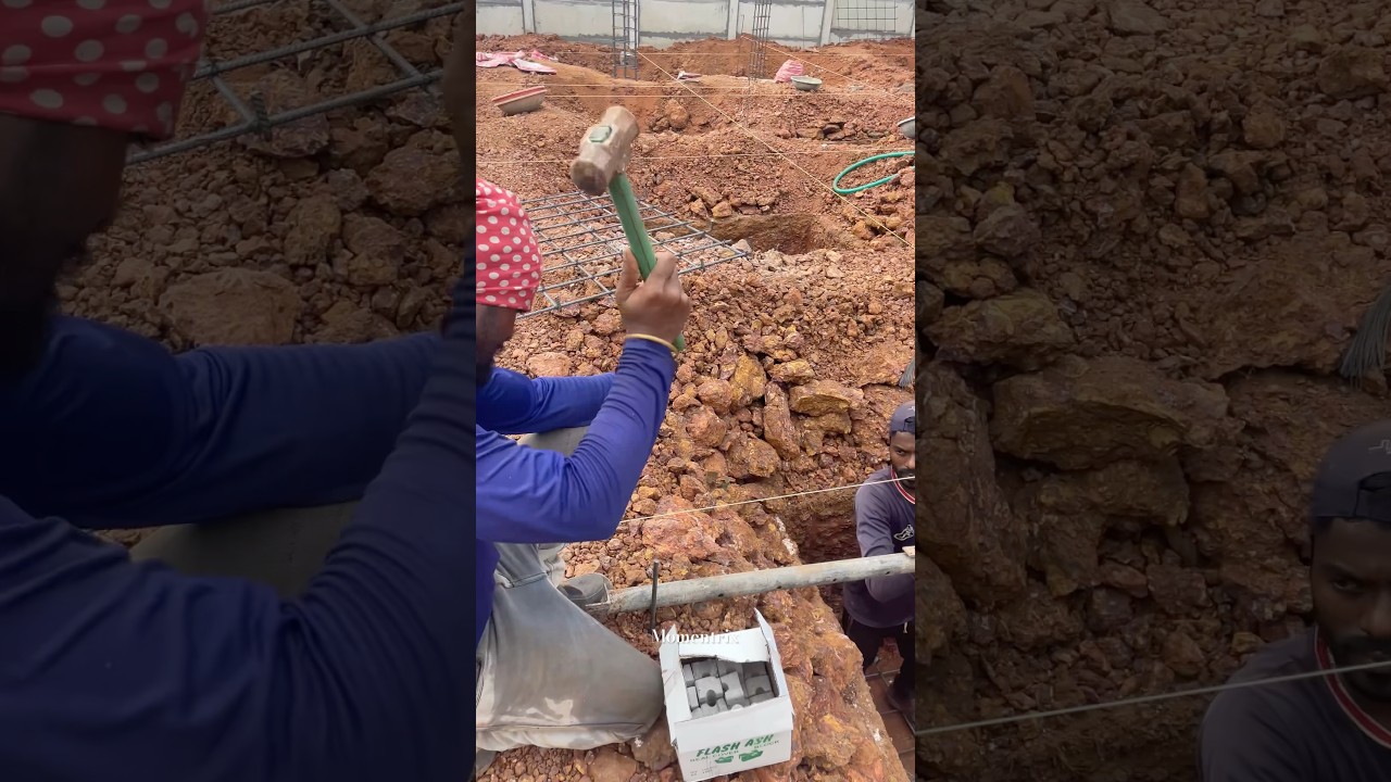 Coloumn footing setting 