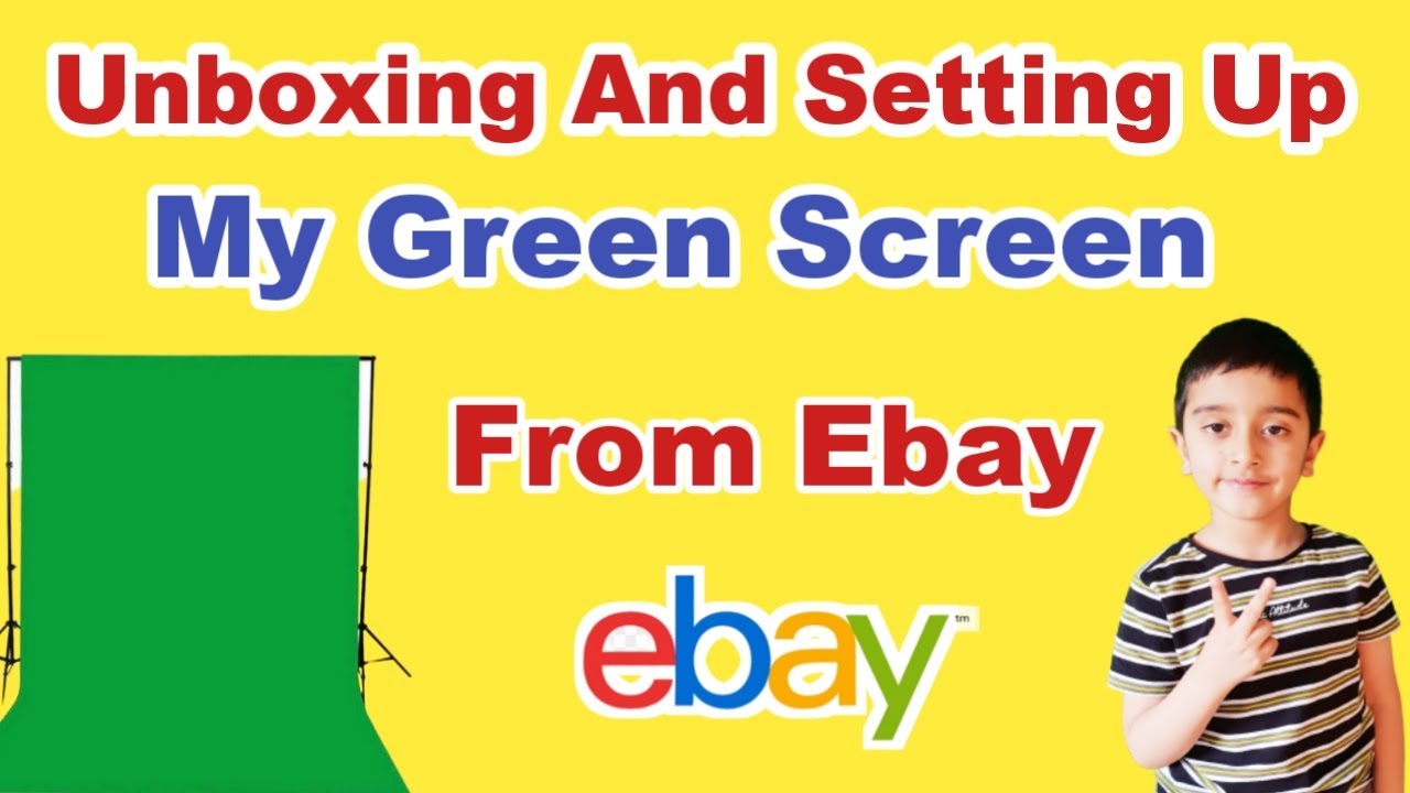 Unboxing And Setting Up My Green Screen From Ebay YouTube