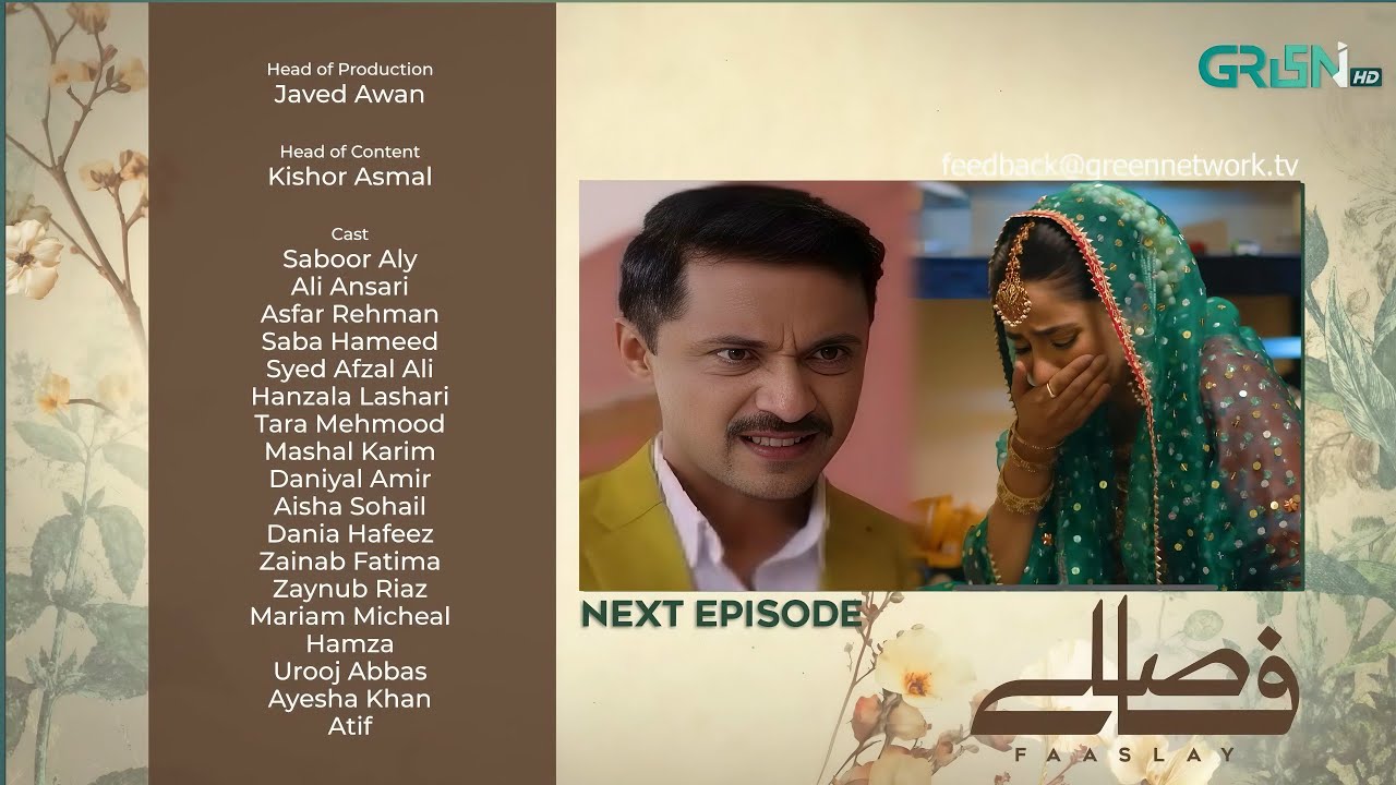 Faaslay Episode 21 New Teaser Drama | Faaslay 21 Episode Promo Review | Ali Ansari With Saboor Ali