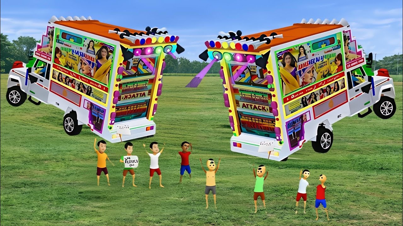 Dj truck! Dj Truck Game bus Simulator Indonesia! Mobile Game! Hindi Bollywood Remix DJ Song
