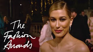 Hailey Baldwin, Phoebe English, \u0026 Michael Halpern | The Fashion Awards 2017
