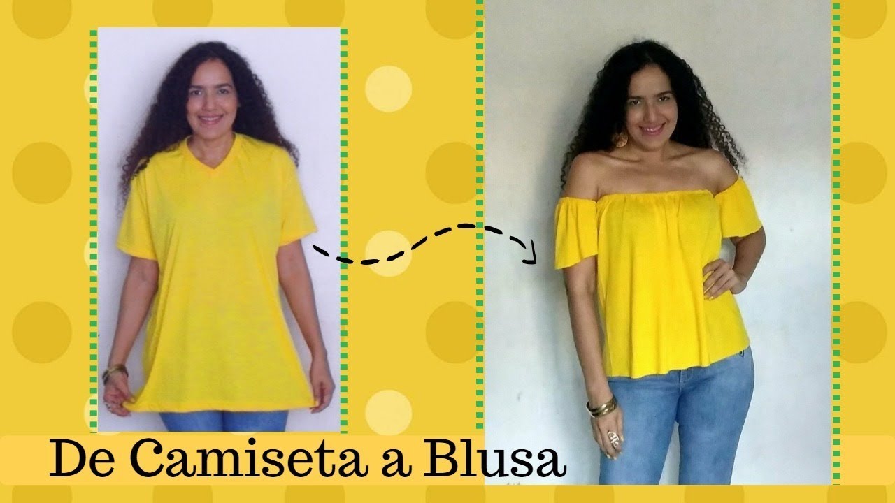 De Camiseta de Hombre a Blusa de Moda - YouTube