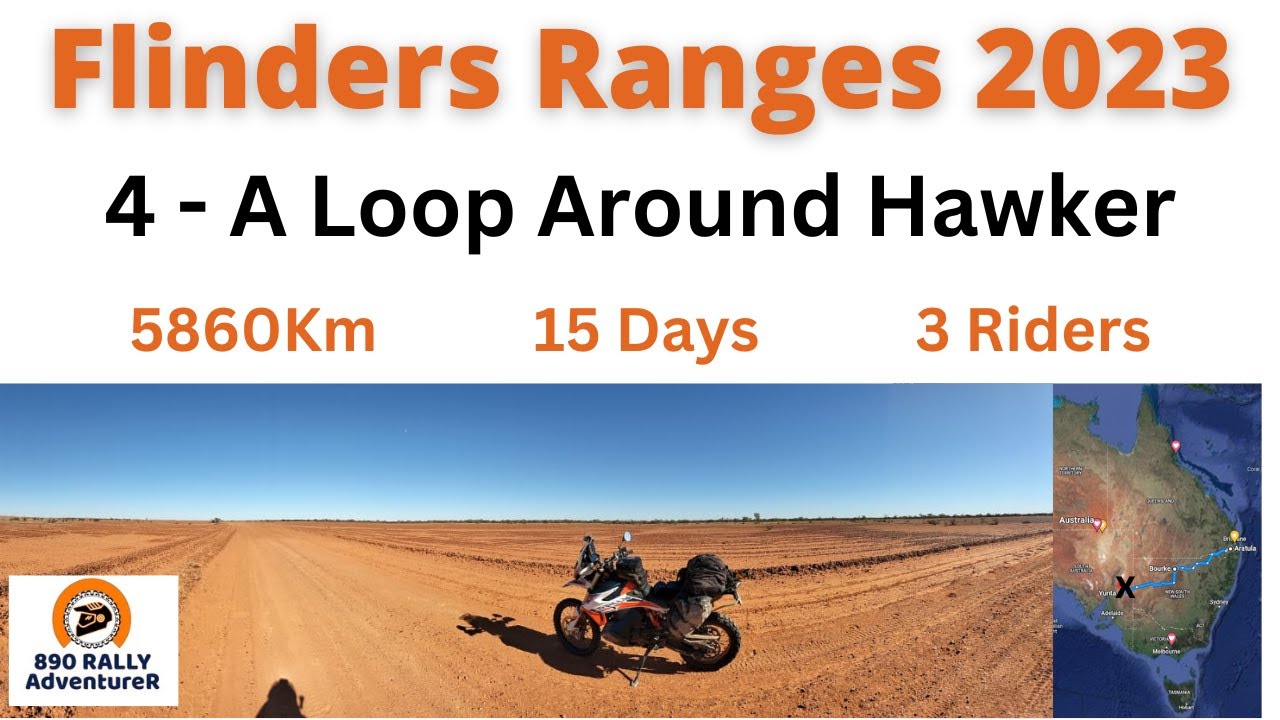 Flinders Ranges 2023 - Part 4. We ride a loop around Hawker. - YouTube