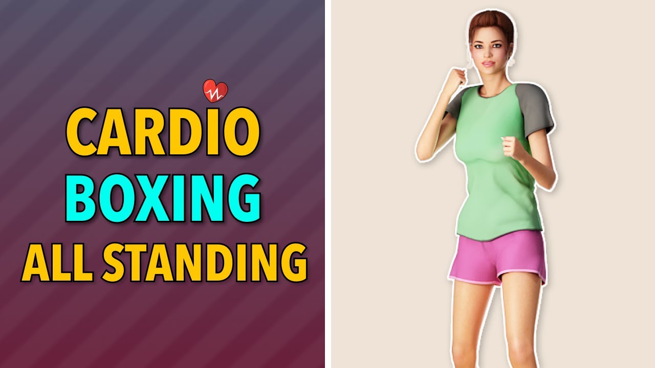 18 Min Cardio Boxing Intense Standing Cardio To Burn Fat YouTube