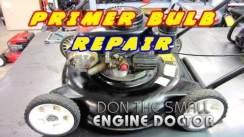 HOW-TO Replace A Lawnmower Primer Bulb