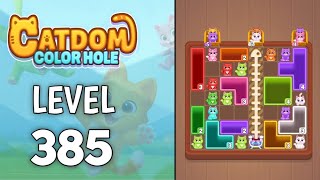 Catdom: Color hole Level 385 walkthrough solution 