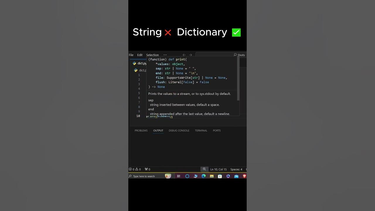 Dictionary in python coder coding python python3 trending 