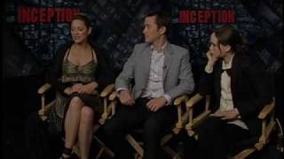 Interview Part 2 With Ellen Page, Marion Cotillard And Joseph Gordon Levitt For Inception
