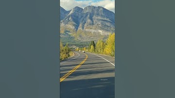 Driving along the Icefields Parkway, one of the best drives in Canada.