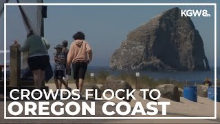 Portlanders head to Oregon Coast to escape heat wave