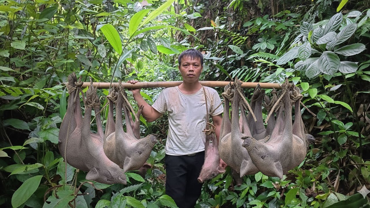 Full video: Tran Cong rebuilds life from scratch in the wilderness, first assets were wild boars