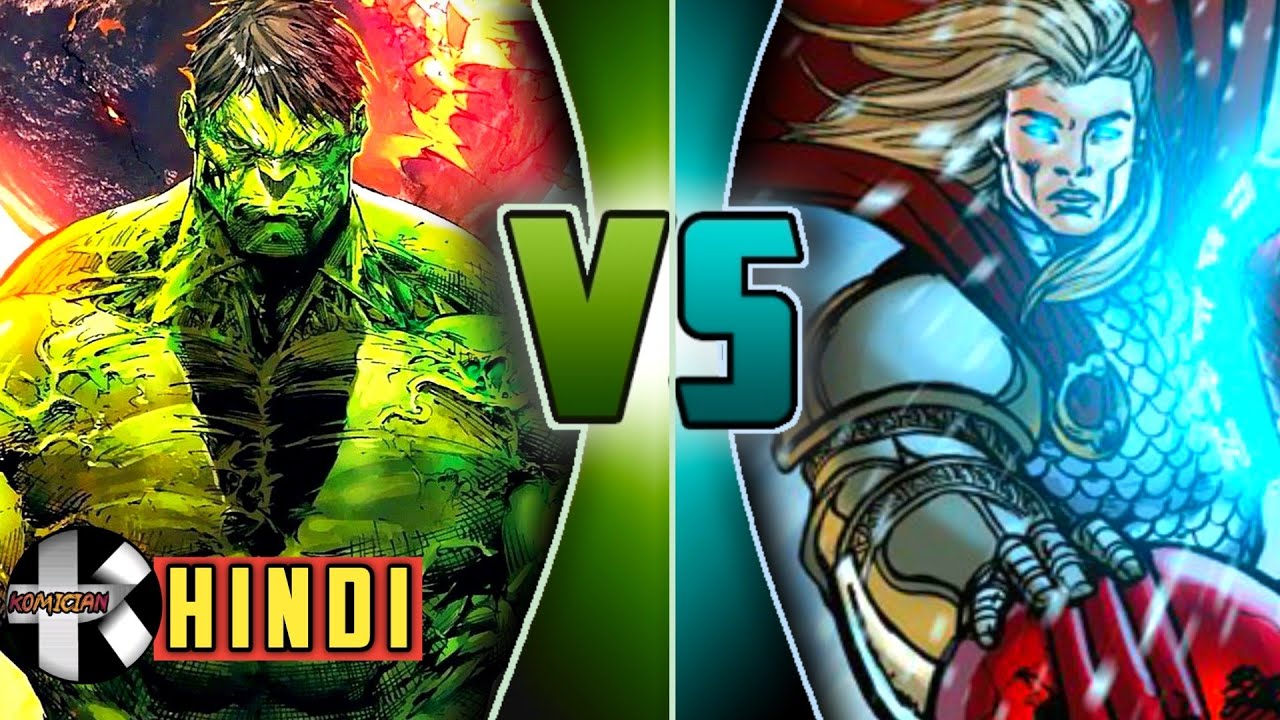 Rune King Thor Vs World Breaker Hulk(WBH,WWH) in Hindi/ Superhero ...