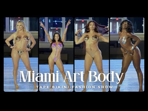 Miami Art Body Tape Bikini Fashion Show at Miami Swim Week 2023 (Full Video)