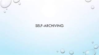 OER Bootcamp 3-1: OERs and Self-archiving
