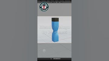 Twisted Bottle Shading, Lighting & Rendering Time Lapse | Blender Telugu by Padmasri