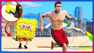 EVIL SPONGEBOB CHASED ME!! (GTA 5 Mods)