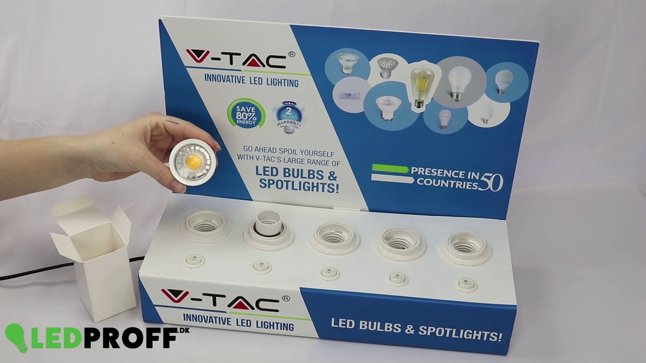 E14 Lille fatning, Varm hvid LED spot, 5W, 60gr, 500 Lumen