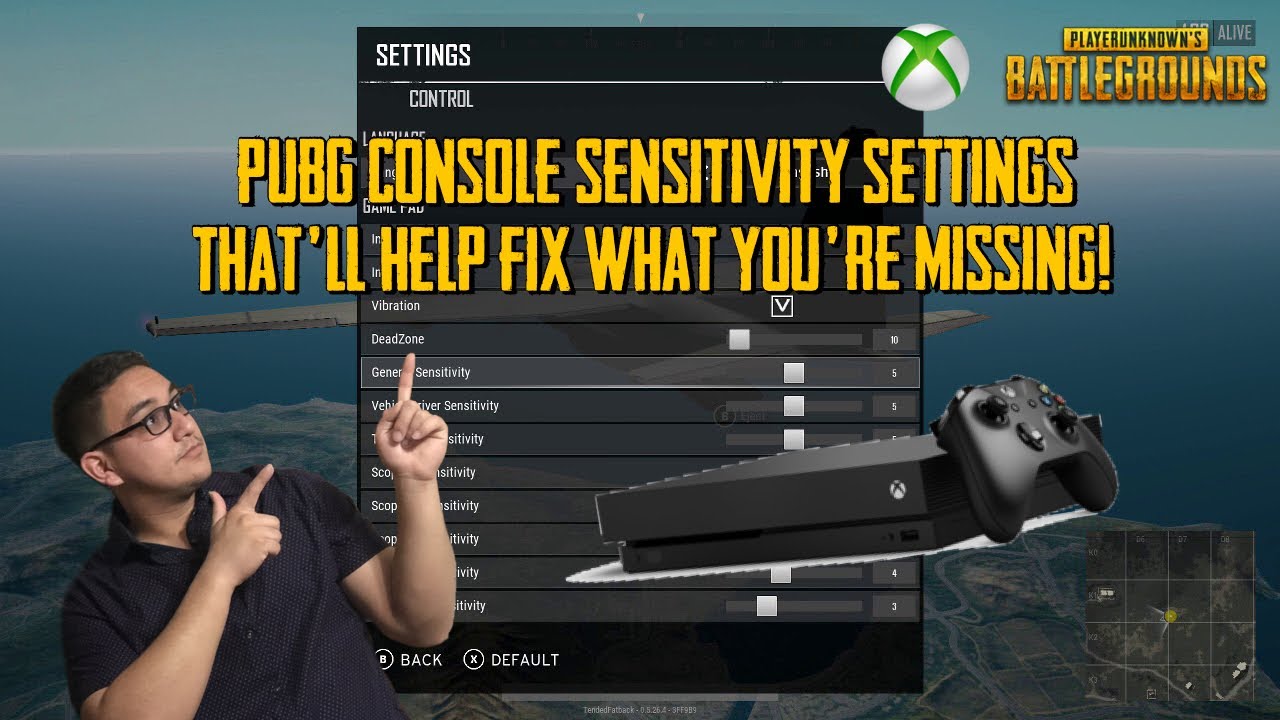 PUBG CONSOLE SENSITIVITY INFO TO HELP FIX WHAT YOU'RE MISSING!