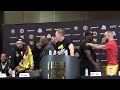 Mike Perry pulls out plastic bat on "Let Me Bang Bro" Julian Lane at heated BKFC Press Conference