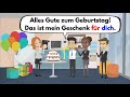 Deutsch lernen mit Dialogen | Die Präpositionen mit Akkusativ