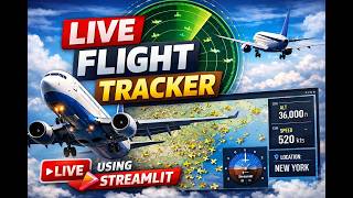 Live Flight Tracker Using Streamlit || VIP || IEEE || HYD || PROJECTS || APPLICATIONS screenshot 2