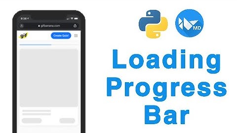 How To Create Loading Progress Bar Using KivyMD | Loading Progress Bar