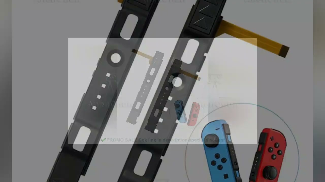 Switch/Switch OLED Joycon Slide Rail Premium Replacement Repair Kit with Sensor Flex Cable Left Righ