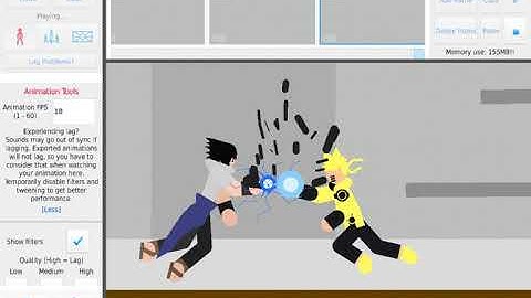 My first stick node (Naruto v Sasuke)