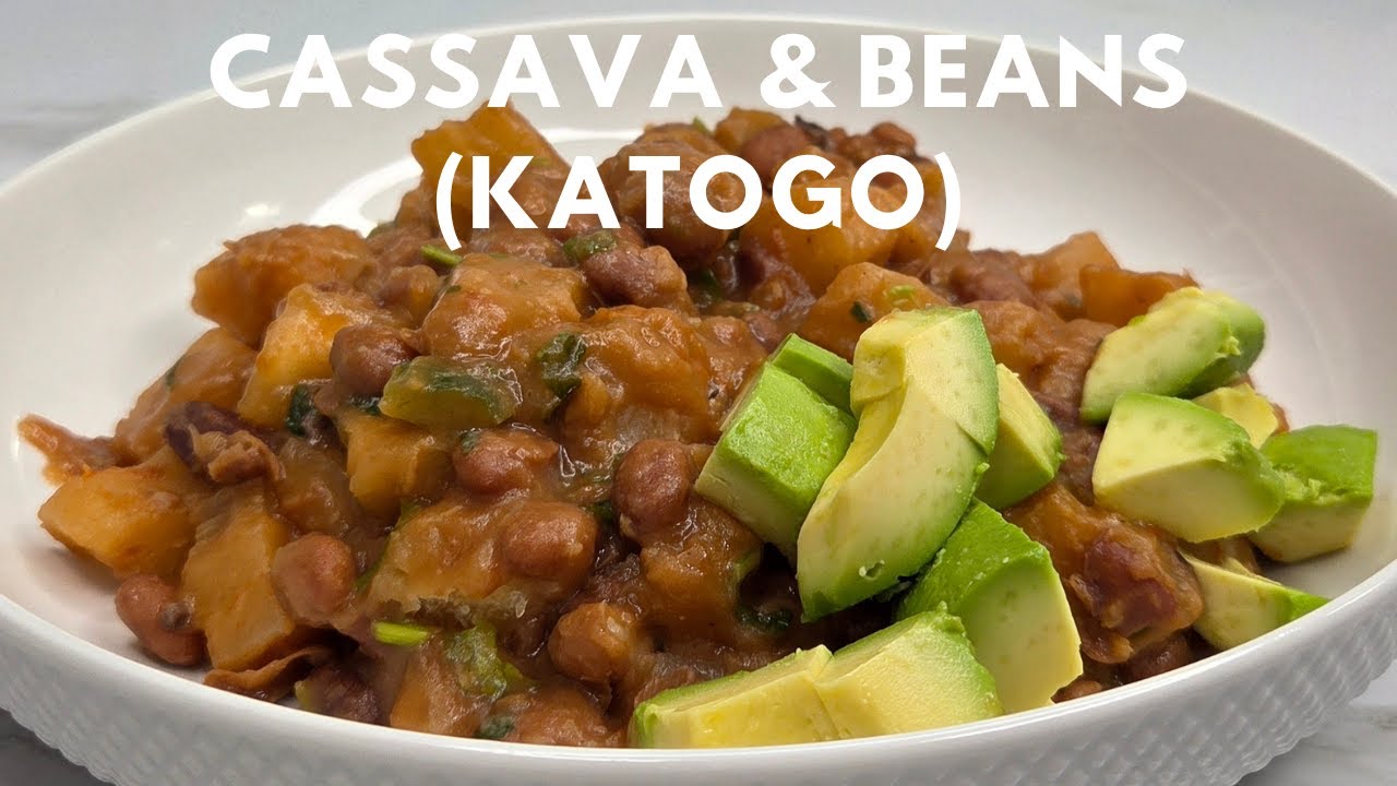 🔥 Cassava and Beans Ugandan Food (Katogo ka muwogo) | How to make Katogo step by step 