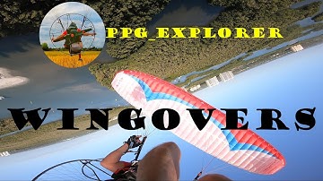 Wingover Practice Over Empty Beaches in Slow Mo | Paramotor Flight 105
