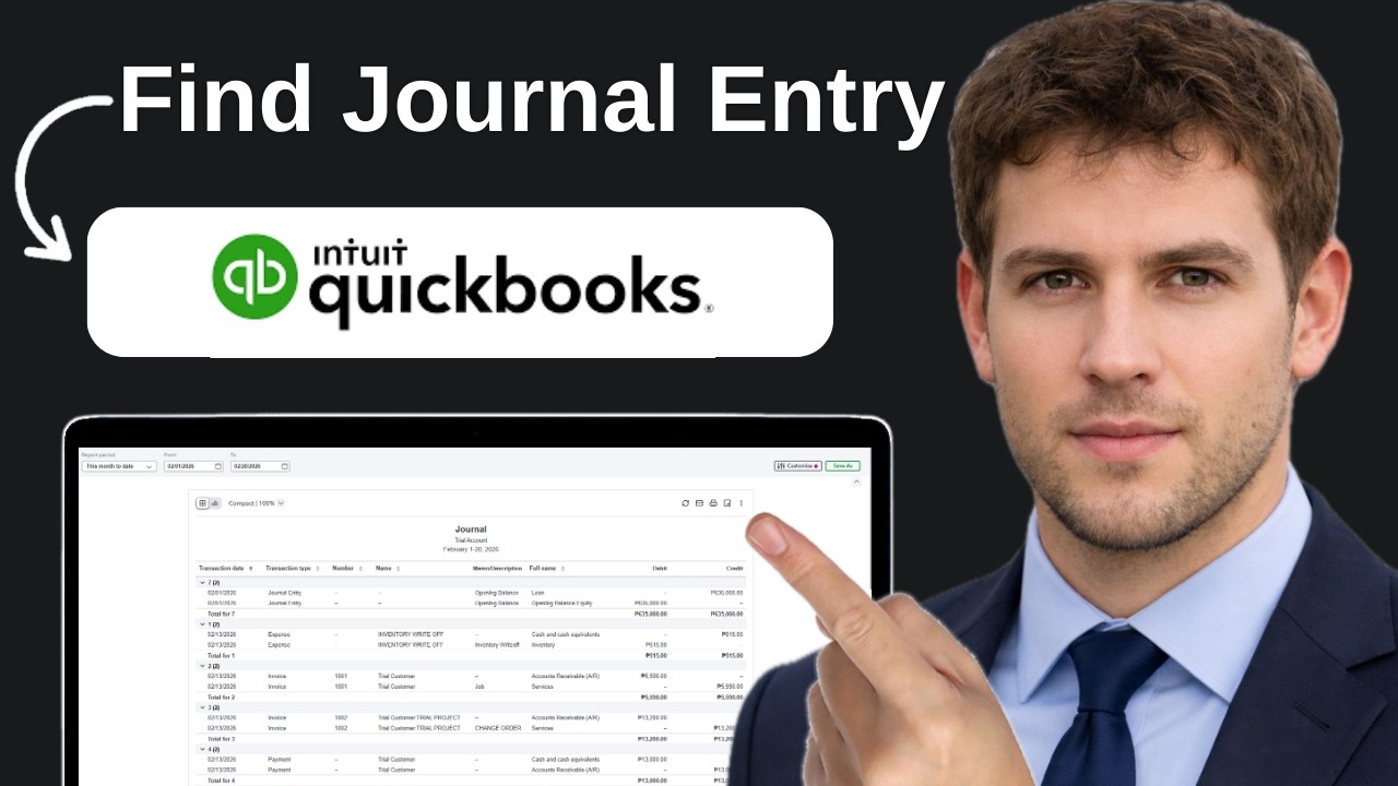 How To Find Journal Entries In Quickbooks Desktop - YouTube