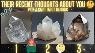 Their Most Recent Thoughts About You 💭 | Pick a Card Tarot Reading | What’s On Their Mind Right Now
