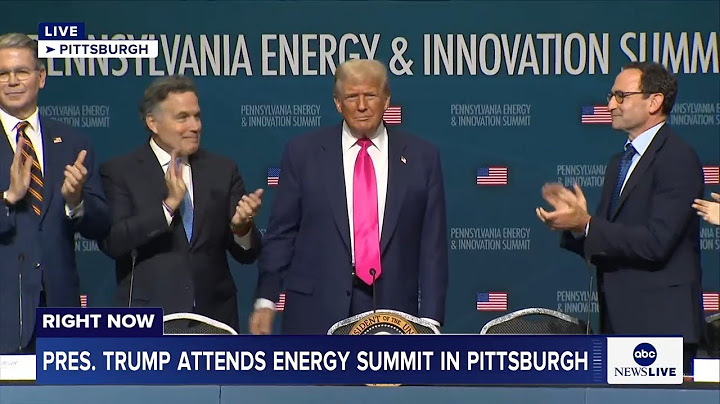 LIVE: Pres. Trump delivers remarks at energy summit in Pittsburgh