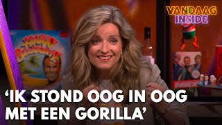 Merel reageert op wilde verhalen: 'Ik stond oog in oog met een gorilla familie!' | VANDAAG INSIDE