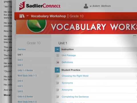 Sadlier’s Vocabulary Workshop Goes Digital