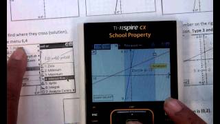 Calculator tricks for graphing systems of linear equations on the TI Nspire