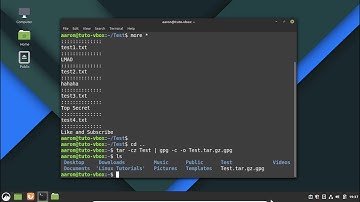 How to encrypt a group of files with TAR and GPG