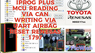 iProg Plus Mcu Reading via Can Writing Via Uart AirBag Reset renesas 1797