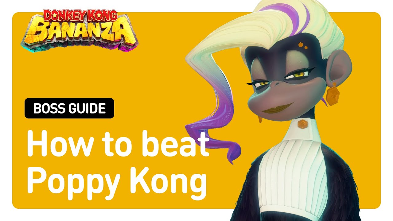 Donkey Kong Bananza - Poppy Kong Boss Fight Made EASY! 💥 Best Strategy & Tips | Boss Guide