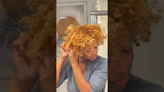 Quick how to take down a twist out step by step 🧡 #howtohair #naturalhairtutorial #naturalhairtips