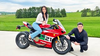 My Girlfriend Bought a 2023 Ducati Panigale V2 Bayliss!!!