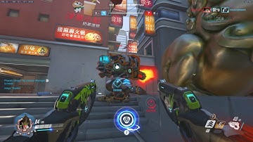 Overwatch CTF: Raptor goes 12 and 1 on Tracer w/ Score Board for pulse bomb kills