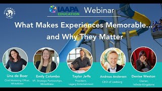 What Makes Experiences Memorable... And Why They Matter