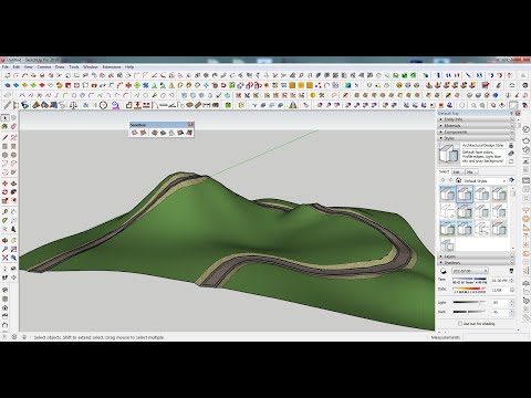 Video Hướng dẫn vẽ đường trên địa hình đồi núi Sketchup... - youtube