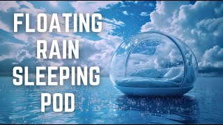 FLOATING RAIN SLEEPING POD | 12 Hours | Black Screen | No Midway Ads | Sleep/ Relax/ Focus