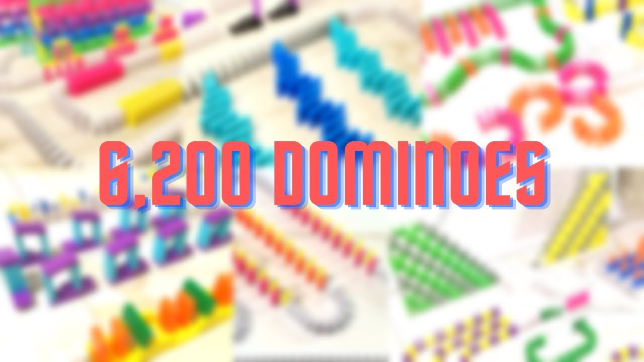 VISUAL Domino Effect In 6,200 Dominoes! (screenlink) - YouTube