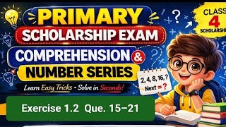 Class 4 Exercise 1.2 Scholarship Exam Number  series #Scholarship #Std4 #Numberseries